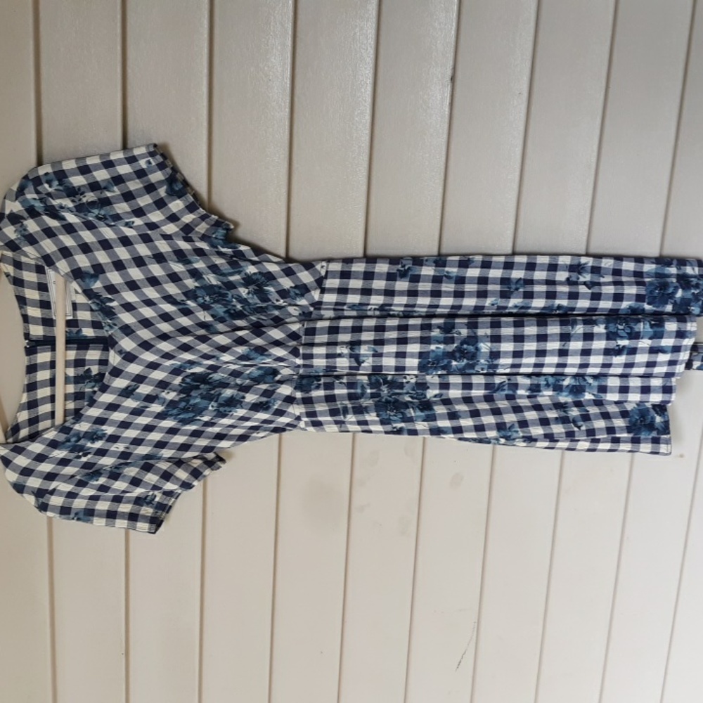 Vtg Christy Lyn dress rayon blend blue size 14/ 14